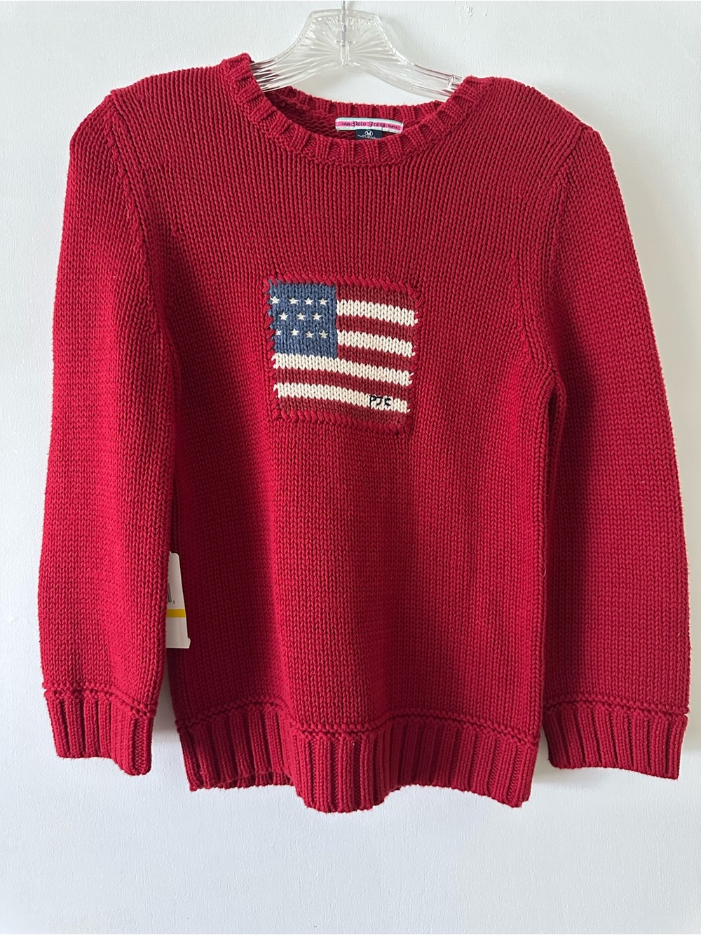 Vintage Ralph Lauren Polo Jeans Women’s Flag Sweater. NWT
